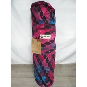 Bliss Peak Batik Yoga Bag 30"x7.5" Cotton Adjustable Strap Handmade India New